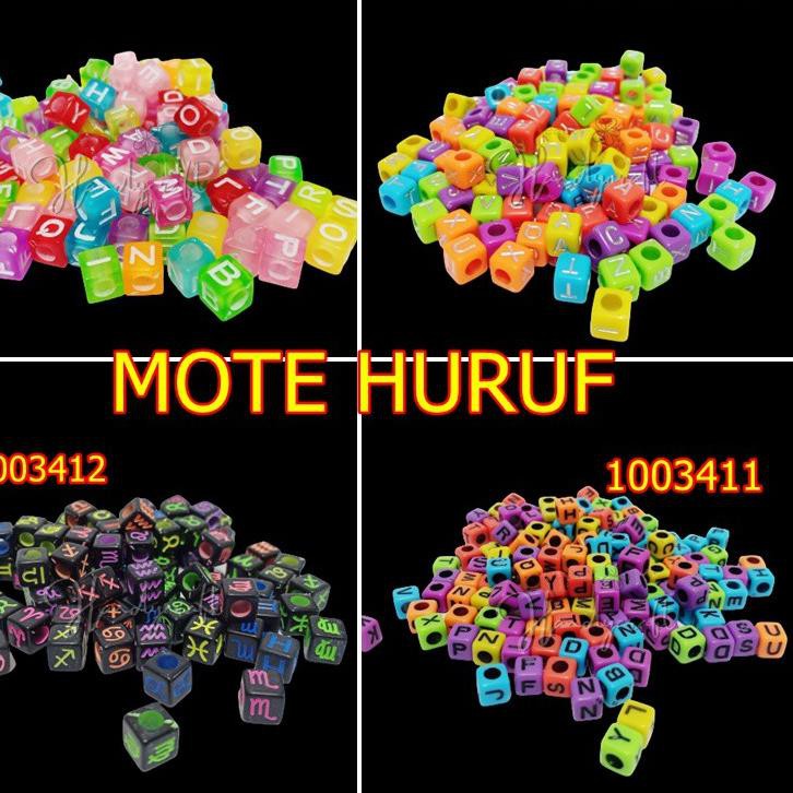 

(TERBARU) Mote huruf per pack 25 gram