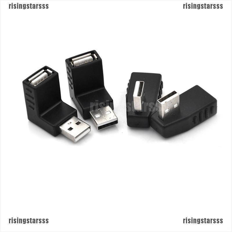 Rsid span-new Adapter Konektor Extension USB 2.0 Male Ke Female Bentuk L