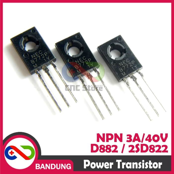 D882 2SD822 TO-126 3A/40V NPN POWER TRANSISTOR