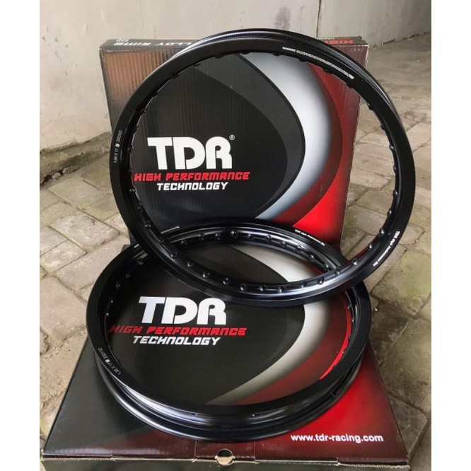 Velg TDR W SHAPE Hitam Ring 17 Ukuran 140 160 185 Velk TDR 140 160 185 Ring 17 BLACK HITAM Gilap