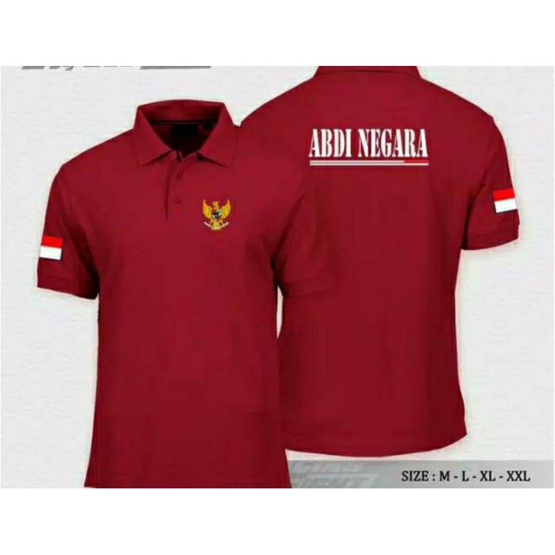 POLO SHIRT ABDI NEGARA PANCASILA BAJU POLO KERAH ABDI NEGARA