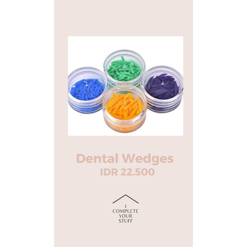 Dental Wedges | Konservasi Gigi | Tumpatan