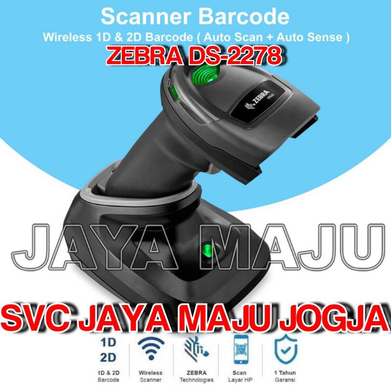 ZEBRA  DS 2278 - WIRELESS  BLUETOOTH 4.0 BLE  USB  //  SERIAL - BATTERY  2.400 mAh - 2D 1D  ||  BARC