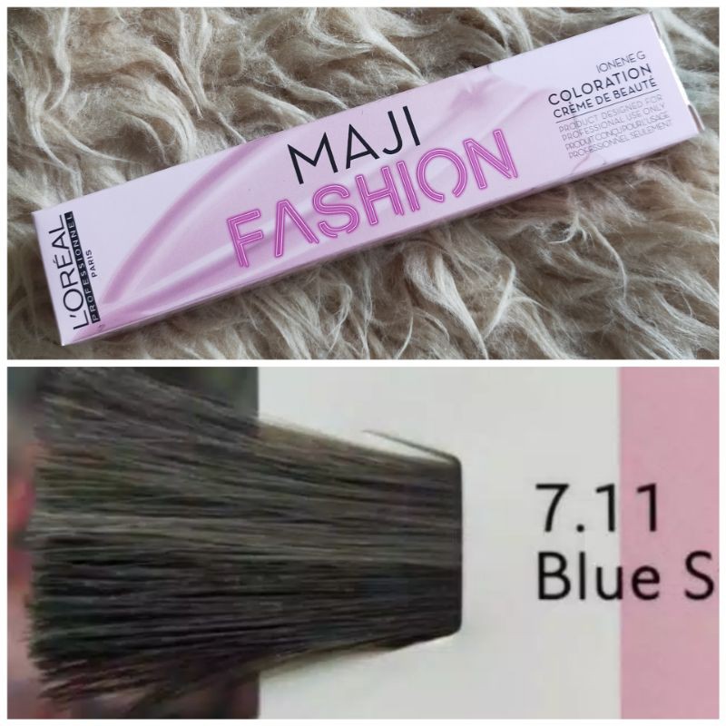 L'OREAL LOREAL MAJIFASHION 7.11 BLUE STEEL CAT PEWARNA RAMBUT