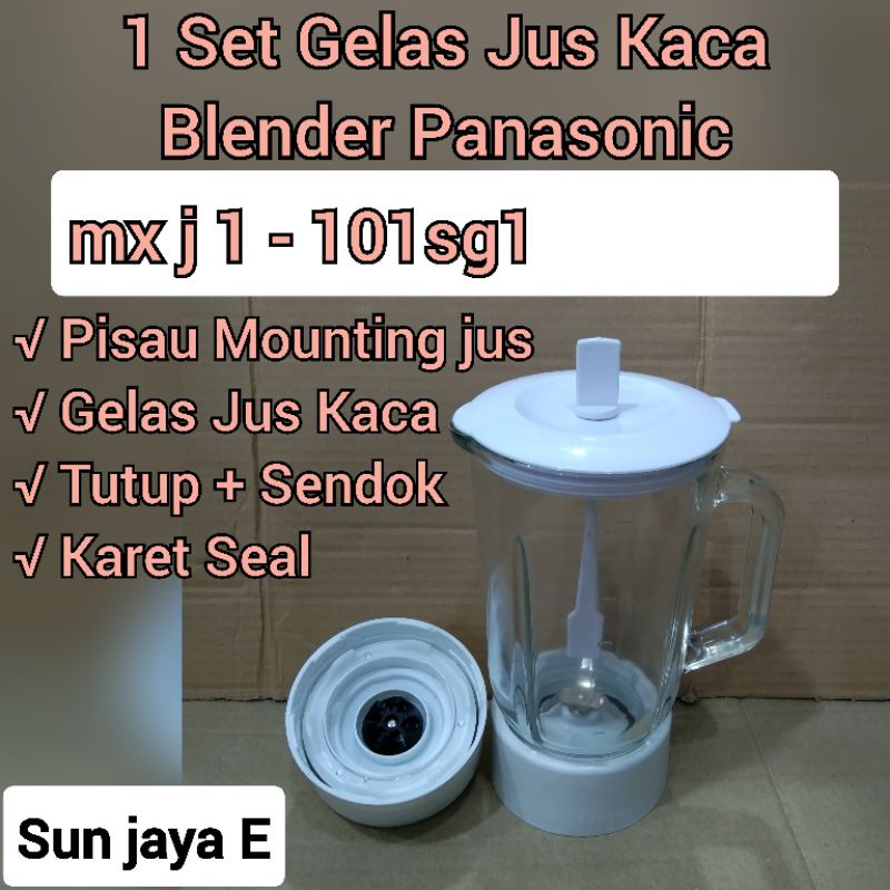 Gelas Blender Panasonic MX J 1 G - 101SG1 / Gelas Kaca