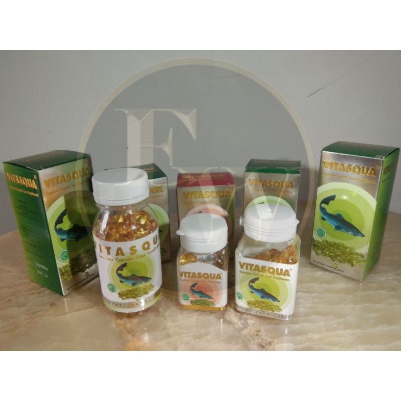 Vitasqua Squalene Ekstrak Hati Ikan Hiu 30 60 120, Suplemen makanan