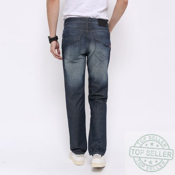 (Celana Murah) Edwin Celana Jeans EDW-2211-560 Regular Fit Pria Panjang Biru - Biru, 31 |DXT
