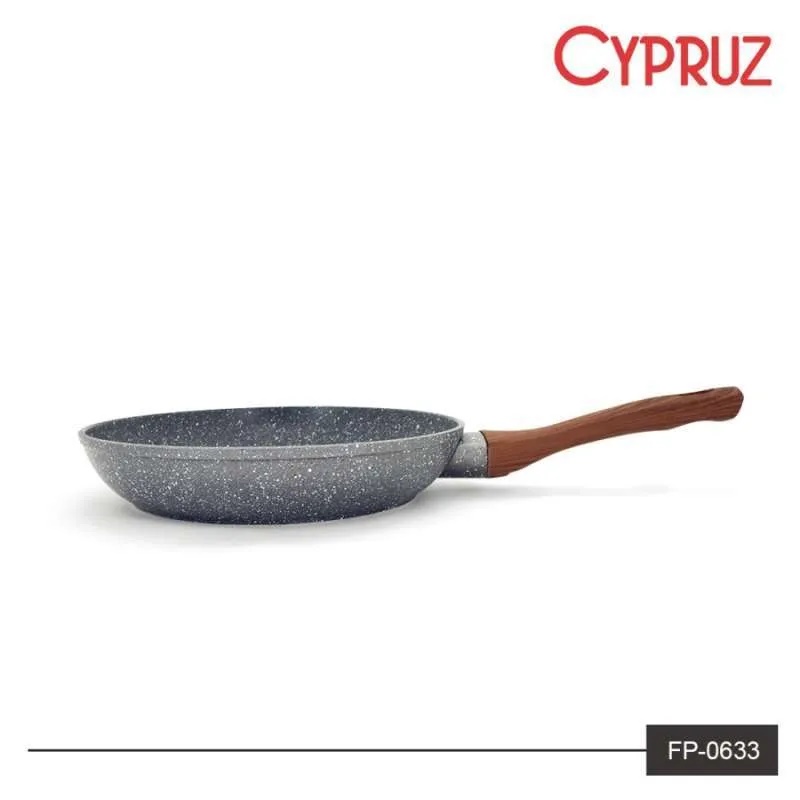 Fry Pan Cypruz FP-0633 Fry Pan Wajan pengorengan Anti Lengket Induksi Marble 3mm 26cm