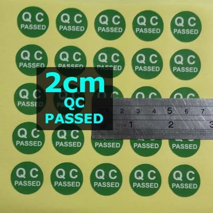 SL QC PASSED 2cm Sticker Label Stiker