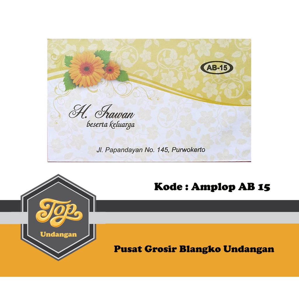 

Amplop Falah AB 15 Harga Murah isi 50 Tanpa Cetak Tulisan