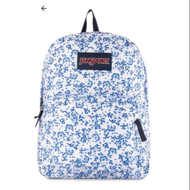 Tas Ransel Jansport original motif bunga