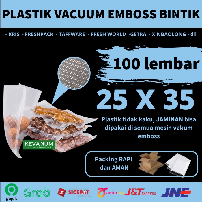 Jual Plastik Vacuum Emboss X Isi Plastic Vacum Embos Bintik