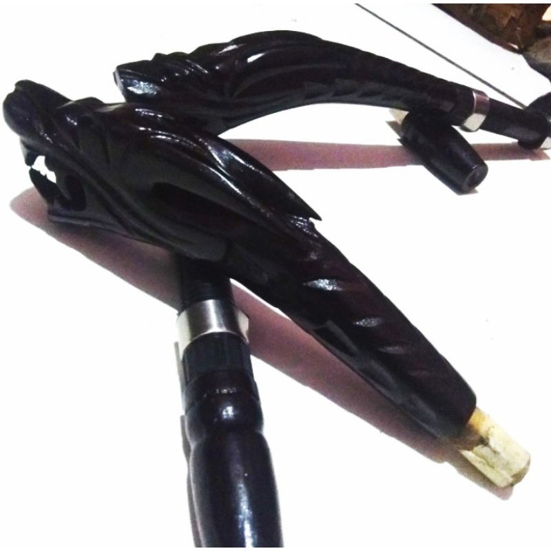 Gagang Joran Pahul Ukir Naga Hitam