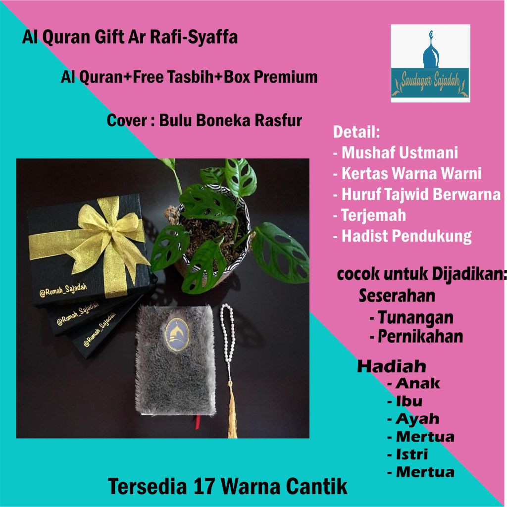 Al Quran Tajwid Perkata Ukuran Mini Terjemahan Hafalan Mudah Mushaf Utsmani Alquran Cover Bulu