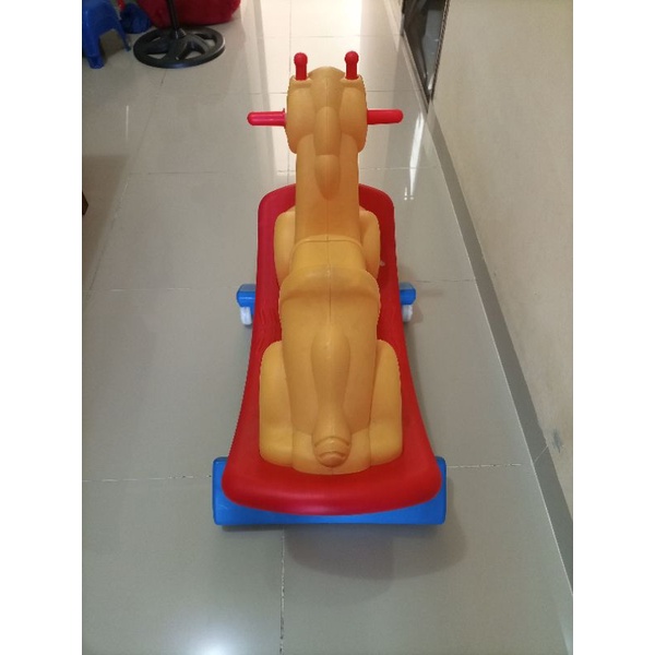 Preloved Edu-Play Giraffe / Mainan Jerapah Lompat-lompat / Bekas Pakai Terawat Baik / kuda-kuda mode