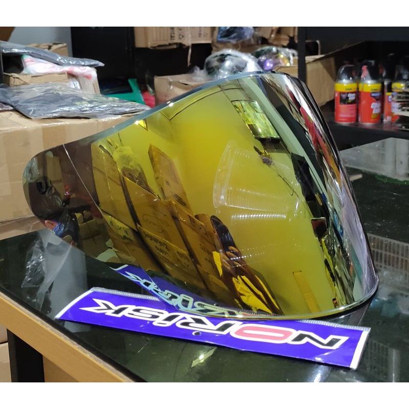 Flat visor NHK R1 iridium / visor helm nhk r1 pnp NHK R1