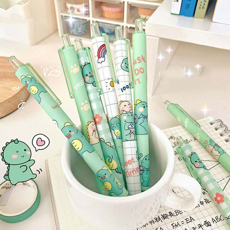 

CUTE GREEN DINO MECHANIC BALLPOINT | PULPEN GEL MEKANIK LUCU | SCHOOL OFFICE STATIONARY | JAPANESE STYLE