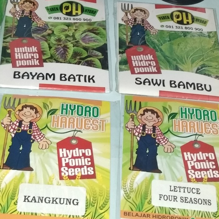 Paket 4 macam benih boleh pilih sayuran hidroponik 01