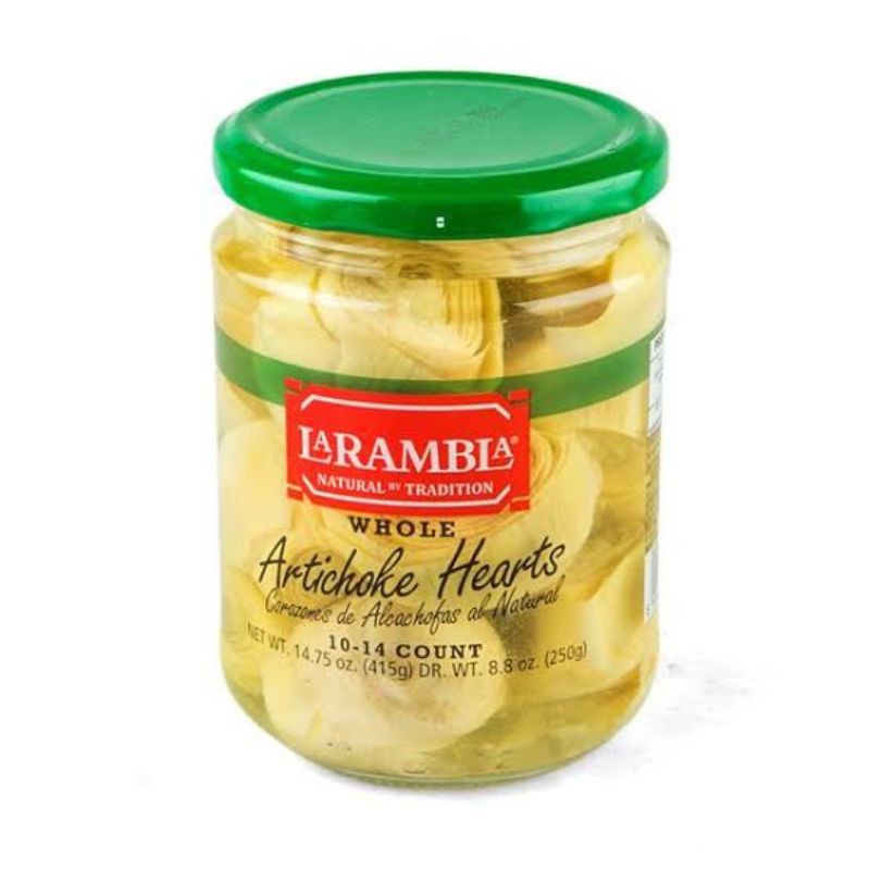 

LA RAMBLA WHOLE ARTICHOKE HEARTS 415g