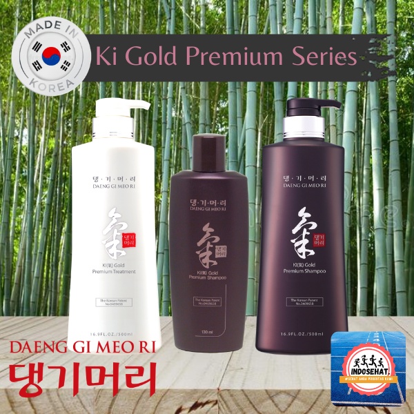 DAENG GI MEO RI Ki Gold Premium Shampoo Conditioner - Shampo Kondisioner Perawatan Pelembab Pelembut Rambut Rontok Rusak Kering Patah