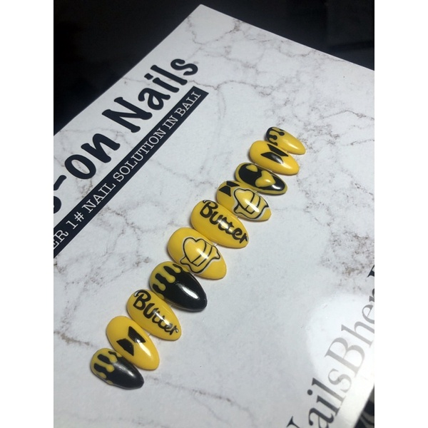 bts butter press on nails