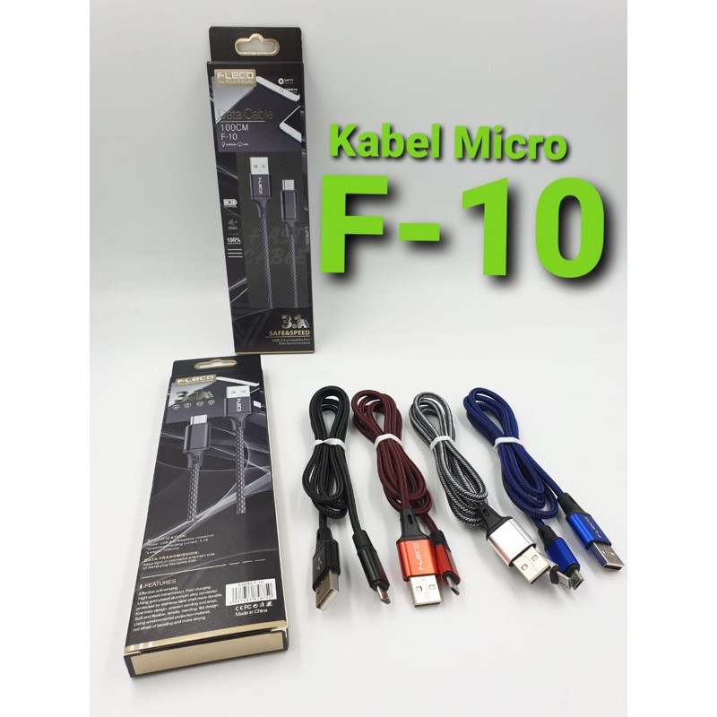 PROMO KABEL DATA FLECO F10 MICRO FAST CHARGING