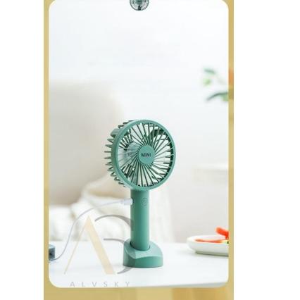 ✾ KIPAS ANGIN KECIL USB CHARGE CAS PORTABLE 3 SPEED / KIPAS LIPAT CHARGER PEGANG / KIPAS ANGIN TANGA