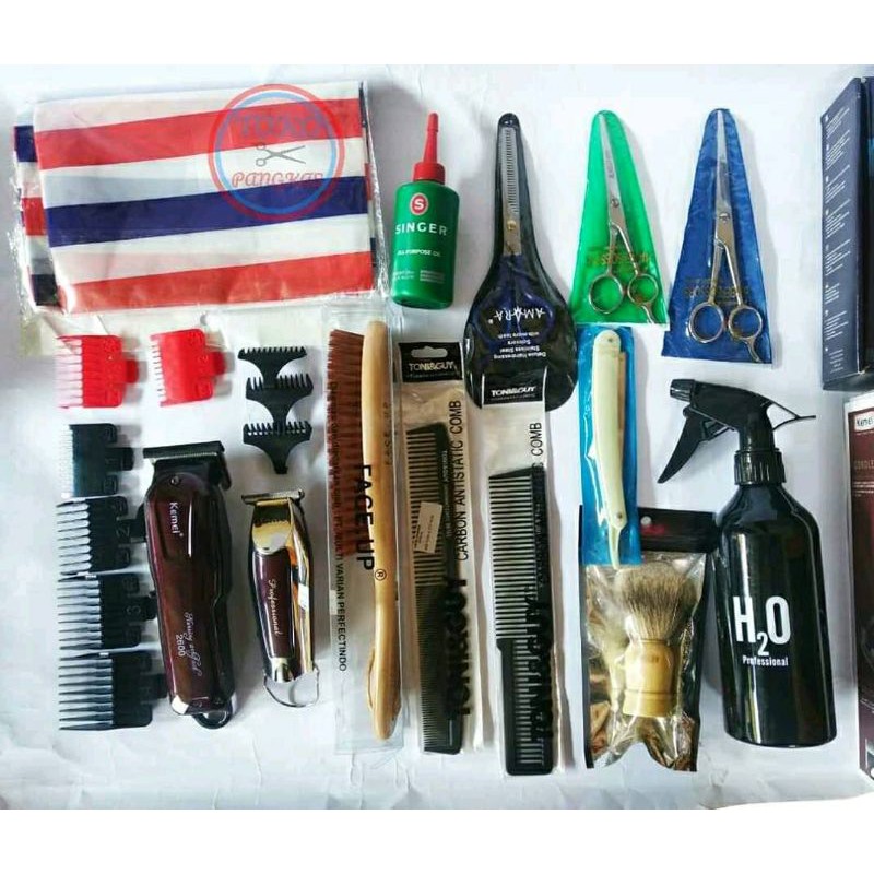 alat pangkas rambut lengkap