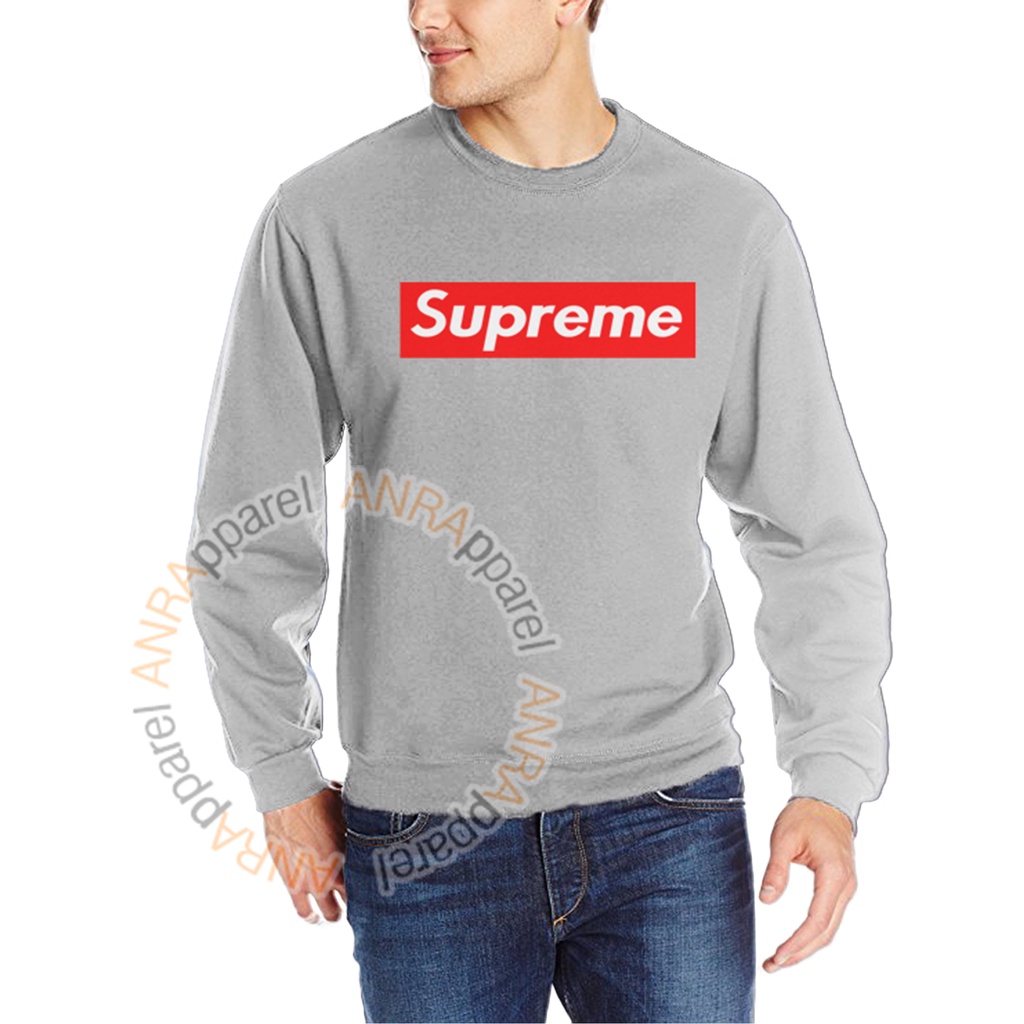 SWEATER BASIC SUPREME PRIA | Sweater Oblong Supreme Cowok