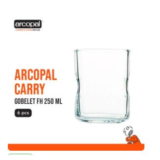 Gelas Mineral Kaca Arcopal Carry Gobelet Fh 250 ml 6 Pcs Glass