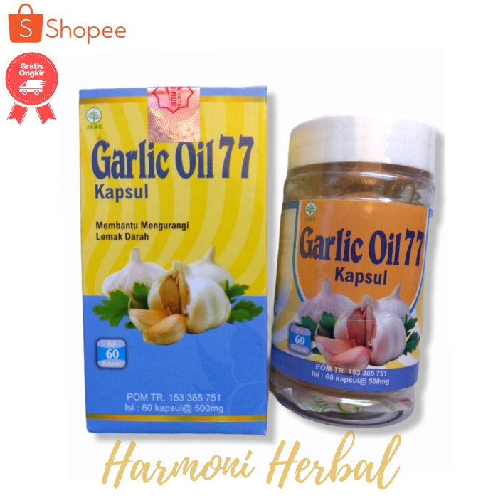 Kapsul Garlic Oil 77 Ekstrak Bawang Putih Isi 60