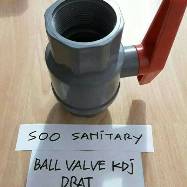 Ball Valve Drat 2" KDJ Bolt FA drat pvc Stop kran hendel 2" drat KDJ