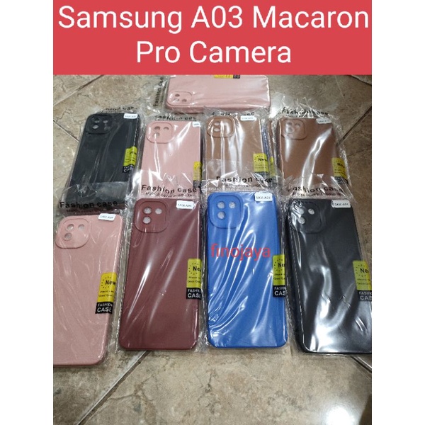 Case Macaron Samsung A03 Silikon Casing Selicon Softcase Pelindung Pro Camera