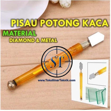 Pisau Pemotong Kaca Minyak Tajam Material Diamond Metal Alat Potong Keramik Oil Glass Knife Cutter