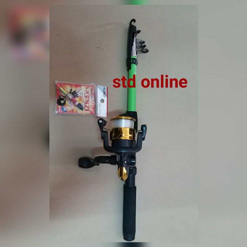 Joran + REEL pancing set ukuran 150  termurah komplit