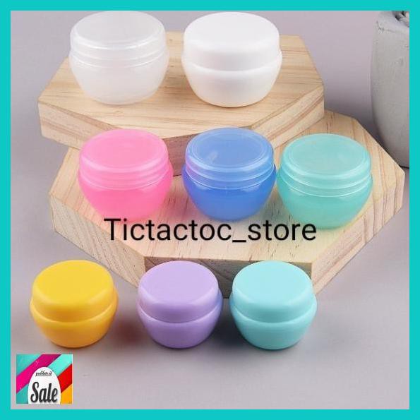 MAKEUPKEMASAN- POT JAR/POT CREAM 10GR MUSHROOM - BIRU -KECANTIKAN.