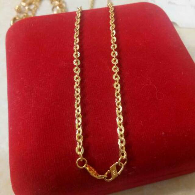 Kalung anak anak model polo ukir emas asli kadar 700UBS