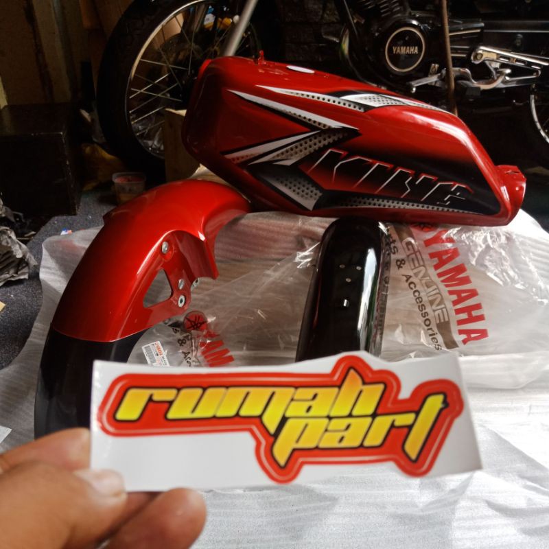 TANGKI TANK BODI BODY SET YAMAHA RX KING MERAH MAROON RX TH 2008