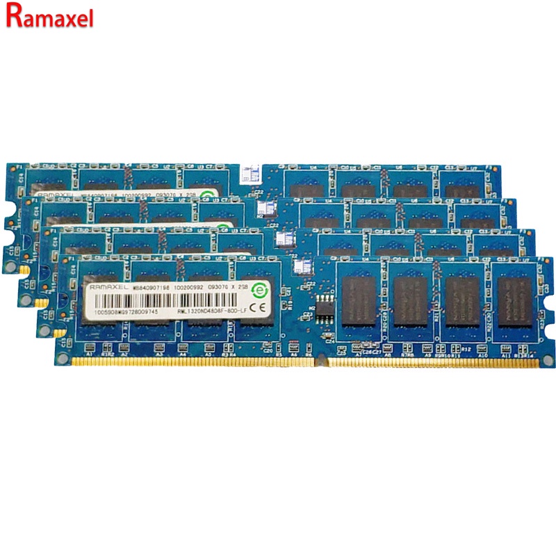 Ramaxel RAM Memori DDR3 DDR3L DDR4 2GB 4GB 8GB 1066 / 1333 / 1600 / 2400MHz DDR2 800 DIMM