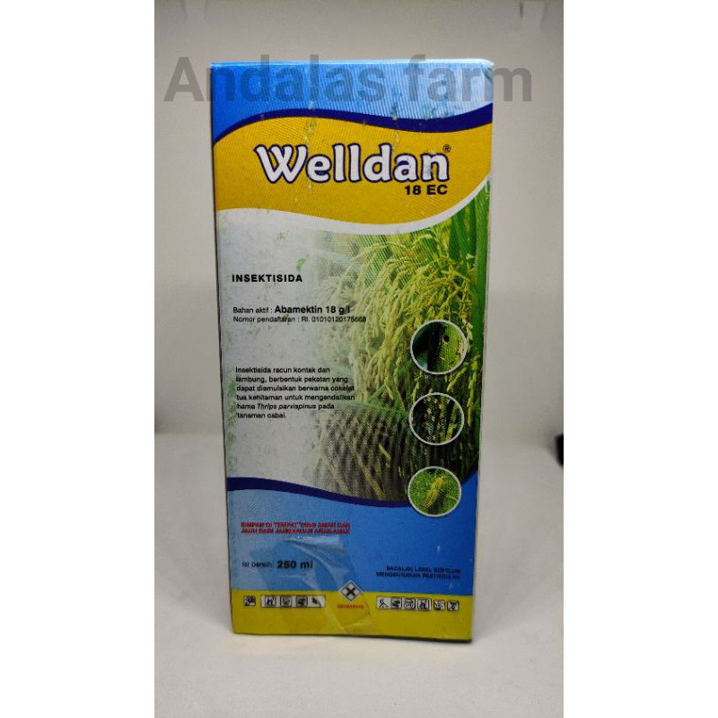 Insektisida welldan 18 EC @250 bahan aktif Abamectin