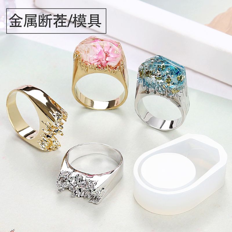 Cetakan Resin Epoksi Bahan Logam Ukuran 7-9 Untuk Membuat Perhiasan Cincin