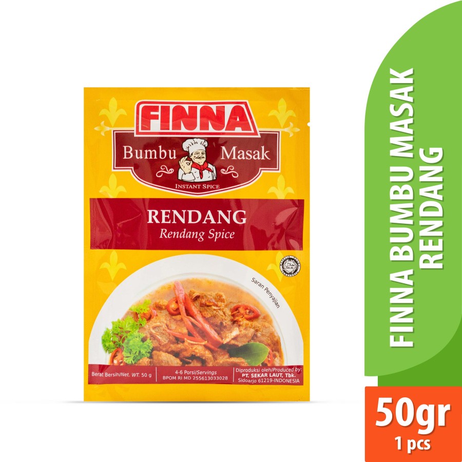 BUMBU MASAK RENDANG FINNA 50GR SACHET HALAL