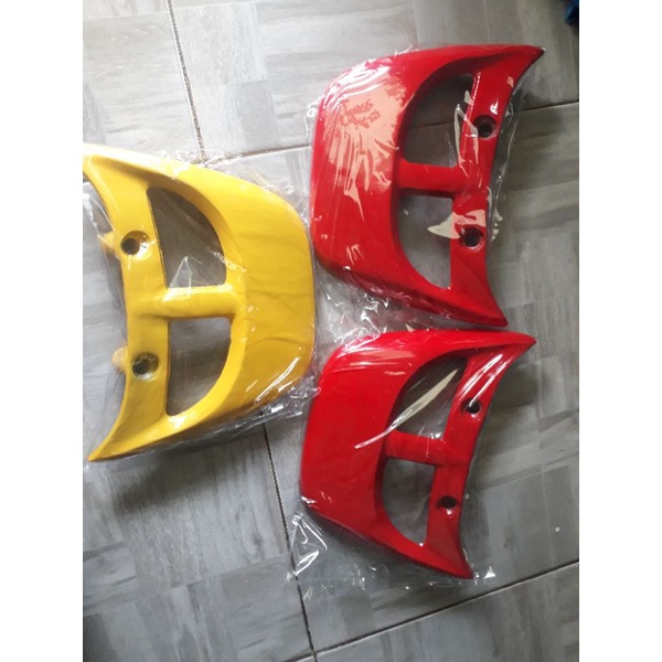 BEHEL BEGEL PLANGER  FIZ R/PEGANGAN BELAKANG FIZ R WARNA KUNING MERAH POLES HITAM