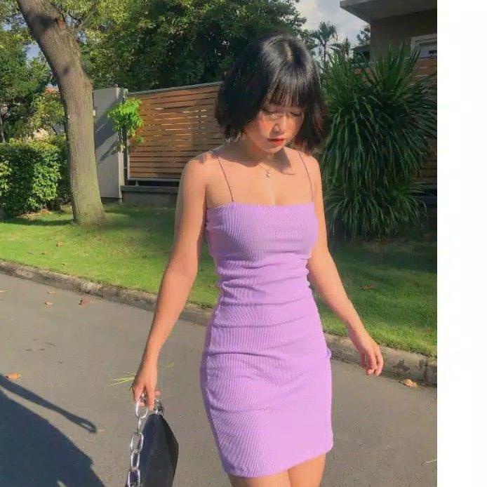 ✨MEGA ⚡ALE✨/Mini Dress Sexy Tali Bodycon Dress Ketat Women's Tanktop Panjang Dress Korean Style Wani