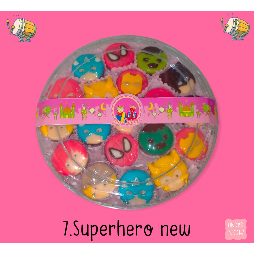 

COKLAT PRALINE KARAKTER SUPERHERO NEW