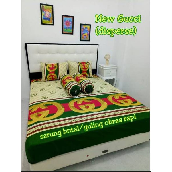 Sprei Homemade 180x200 sprai motif Gucci