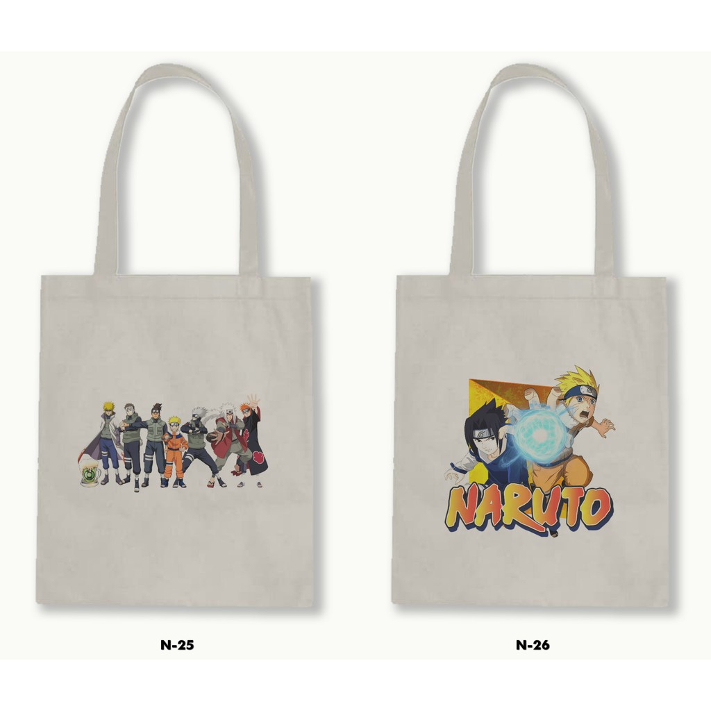 TOTE BAG BLACU  - NARUTO .02