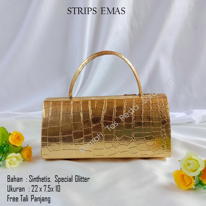 Tas Bagus,Tas Unik,Tas Elegan ,STRIPS EMAS