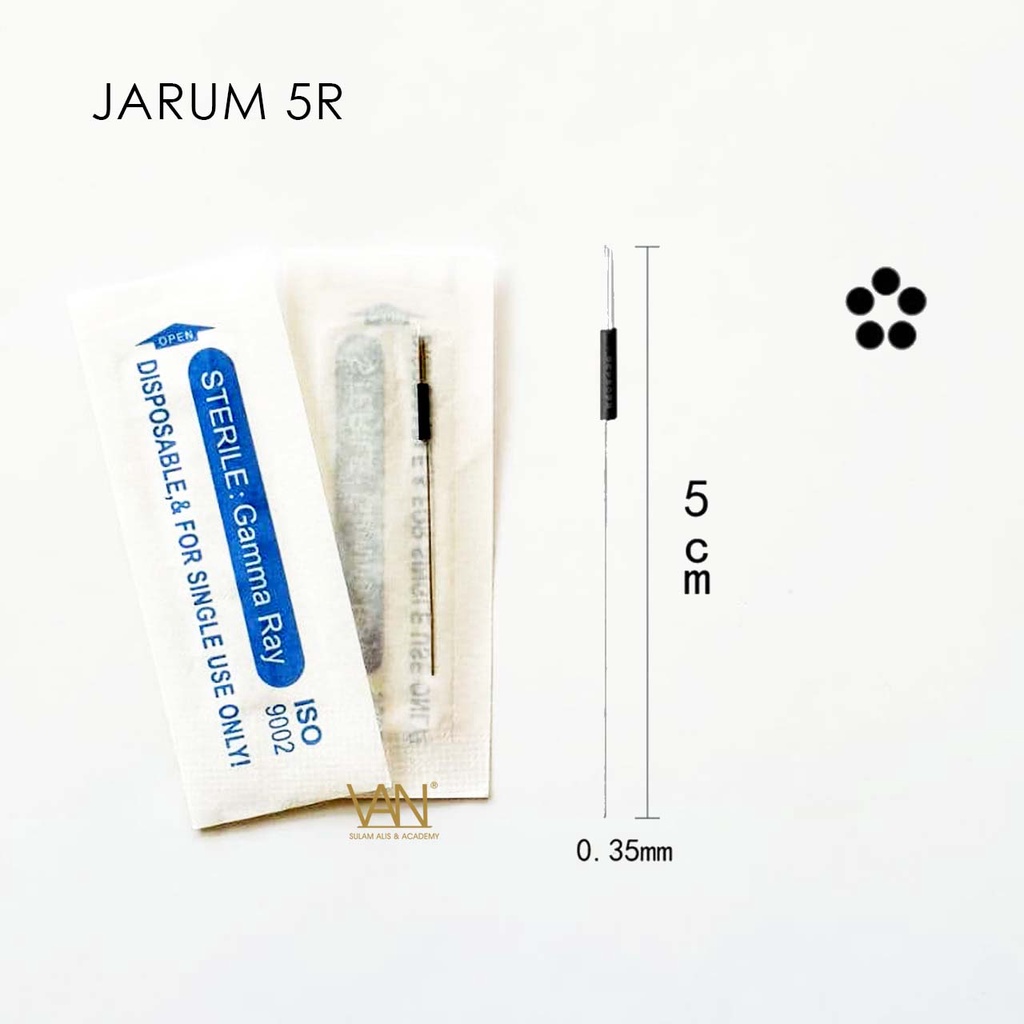 JARUM 5R / JARUM SULAM ALIS / SULAM BIBIR