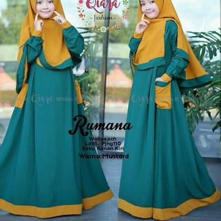 Harga Spesial.. RUMANA SYARI KIDS/ GAMIS SYARI ANAK/ GAMIS ...